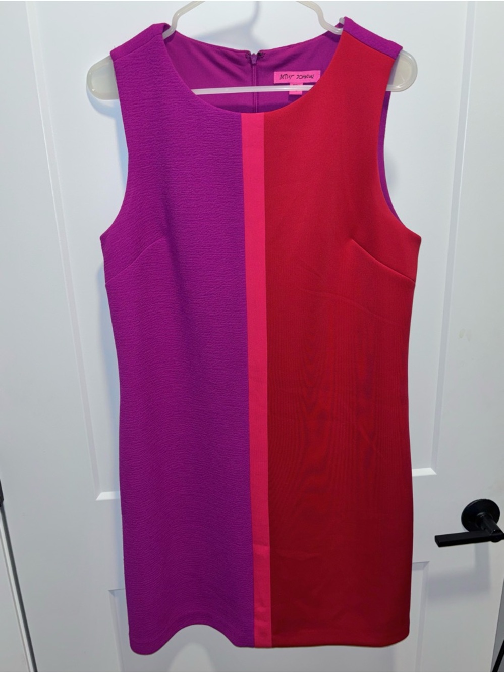 Betsey Johnson Red & Purple Colorblock Dress - Size 10US - NWOT